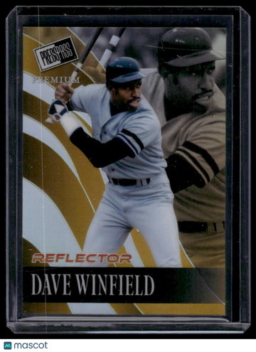 2024 Press Pass Premium Dave Winfield #RB-22 Retro Base Reflector Prismatic Gold SN