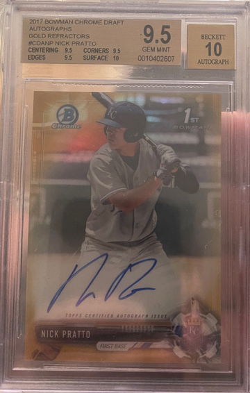 2017 Bowman Draft Nick Pratto /50