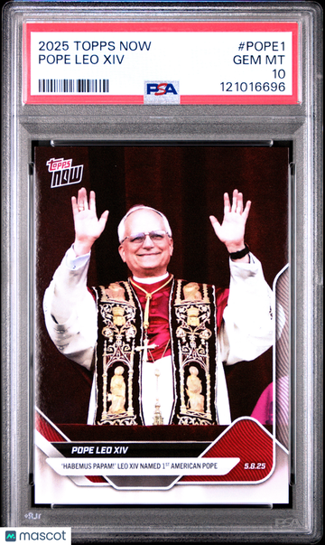 2025 Topps Now Pope Leo XIV #POPE1 PSA 10