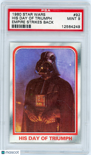1980 Star Wars Empire Strikes Back His Day Of Triumph #92 PSA 9
