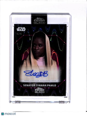 2022 Topps Chrome Black Star Wars Sharon Duncan-Brewster 02/10 Light Side Autograph #ALS-SD