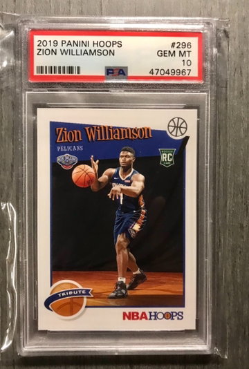 2019 hoops zion Williamson tribute psa 10