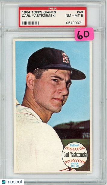 1964 Topps Giants Carl Yastrzemski #48 PSA 8