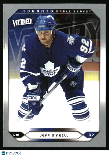 2005-06 Upper Deck Jeff O'Neill #248 2005-06 Upper Deck Victory Update Toronto Maple Leafs