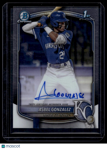 2025 Bowman Chrome Asbel Gonzalez #CPA-AG Prospect Autographs AU