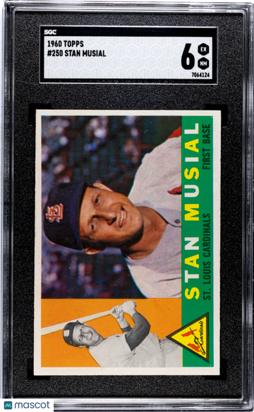 1960 Topps Stan Musial #250 SGC 6