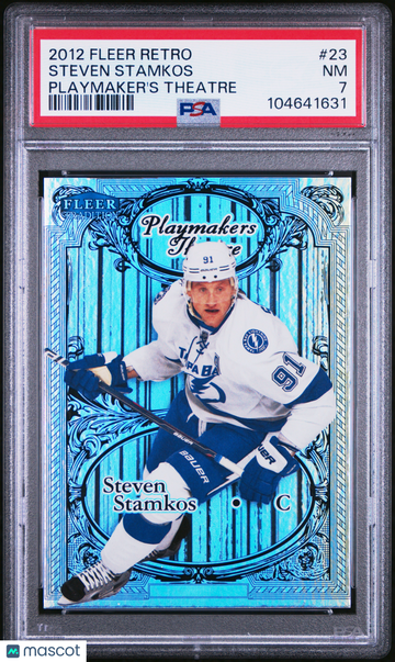 2012-13 Fleer Retro Playmaker's Theatre Steven Stamkos #23 Insert PSA 7