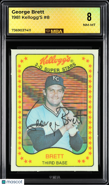 1981 Kellogg's George Brett #8 MBA 8