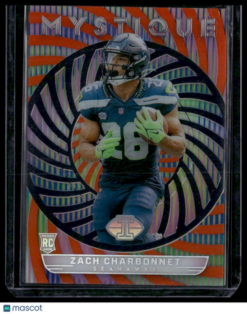 2023 Panini Illusions Zach Charbonnet #41 Mystique Orange