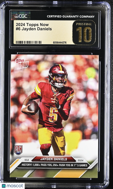 2024 Topps Now Jayden Daniels #6 CGC 10