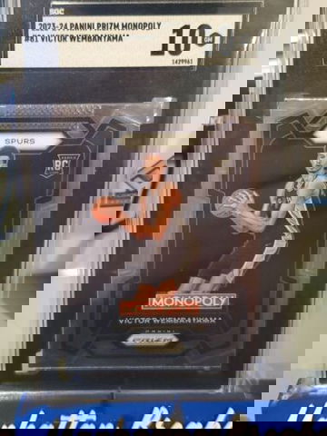 2023-24 Monopoly Prizm Victor Wembanyama Rookie! RC! #81 🔥 SGC 10