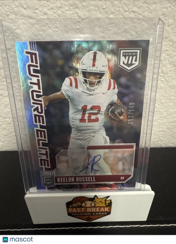 2025 Panini Elite Keelon Russell #FE-KRL Panini NIL Parallel/Variety Rookie Panini Authentic