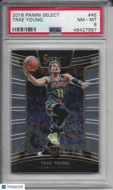 2018 Panini Select Trae Young #45 PSA 8