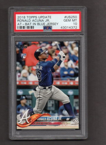 2018 Topps Update #250 Ronald Acuna Jr PSA 10 RC Rookie
