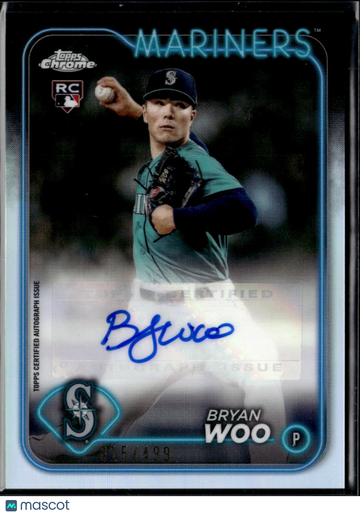 2024 Topps Chrome Bryan Woo #AC-BW Refractor /499 RC