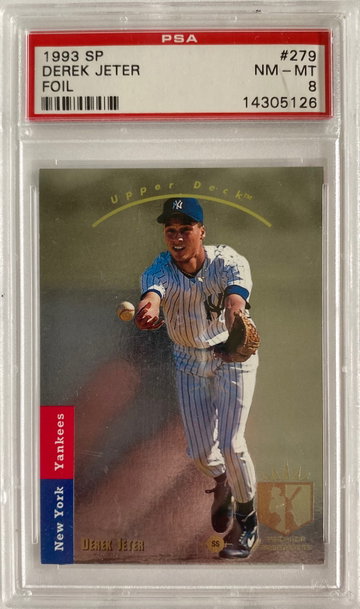 1993 SP Foil #279 Derek Jeter PSA 8 RC