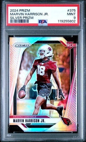2024 Prizm | Rookie Marvin Harrison JR | Silver Prizm | PSA 9
