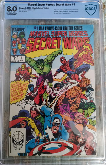 Marvel Super Heroes Secret Wars #1 CBCS 8.0 RARE BLUE GALACTUS ERROR VARIANT