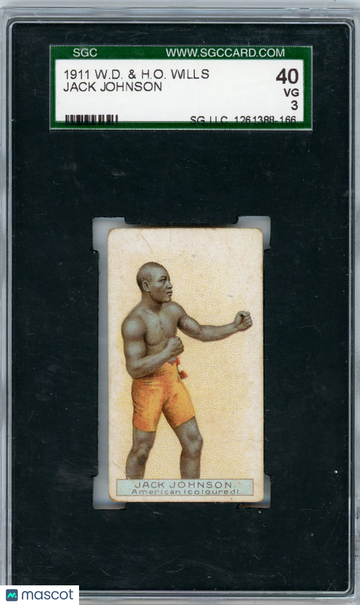 1911 W.D. & H.O. Wills Jack Johnson SGC 3