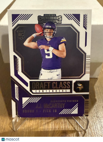 2024 Panini Contenders J.J. McCarthy #8 Draft Class Contenders Bronze