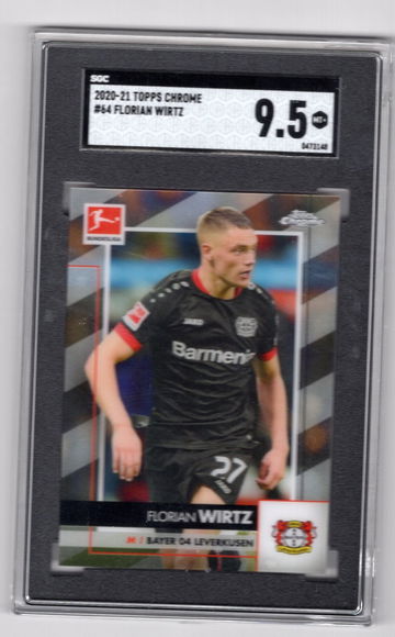 2020-21 Topps Chrome Florian Wirtz SGC 9.5