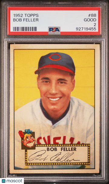 1952 Topps Bob Feller #88 PSA 2