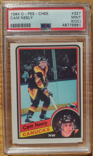 1984-85 O Pee Chee Cam Neely PSA 9 (OC)