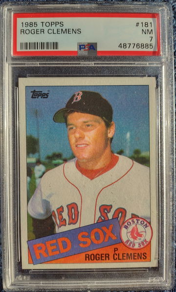 1985 Topps Roger Clemens PSA 7
