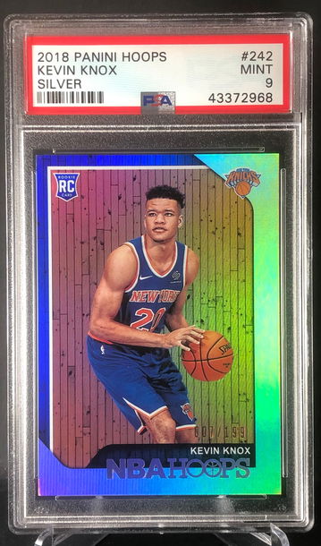 2018 Panini Hoops Silver Kevin Knox PSA 9 LOW POP