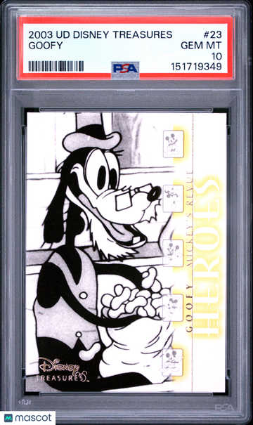 2003 Upper Deck Disney Treasures Goofy #23 PSA 10