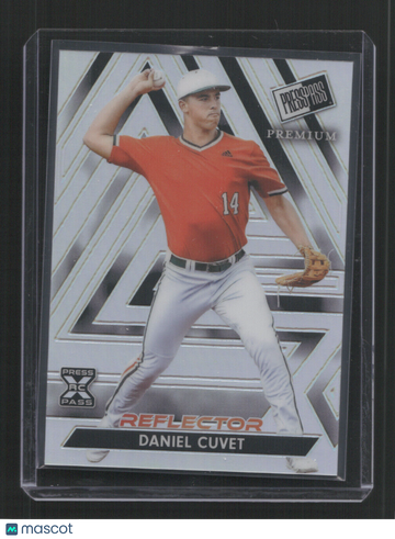 2024 PRESS PASS PREMIUM DANIEL CUVET #73 /35 RC SILVER REFLECTOR /35 ,RC,SN