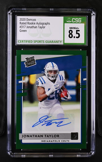 JONATHAN TAYLOR RATED ROOKIE AUTO GREEN