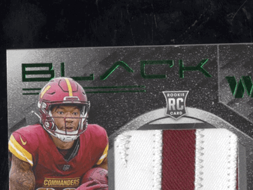 2025 Panini Black Football Jaylin Lane #RKPA-JLE Rookie Patch Auto Emerald /25 Panini Authentic