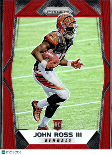 John Ross III 2017 Panini Prizm RC Red Cincinnati Bengals