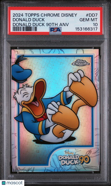 2024 Topps Chrome Disney Donald Duck 90th Anniversary Donald Duck #DD7 PSA 10