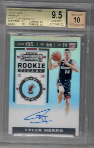 Tyler Herro 2019-20 Panini Contenders Premium Variations