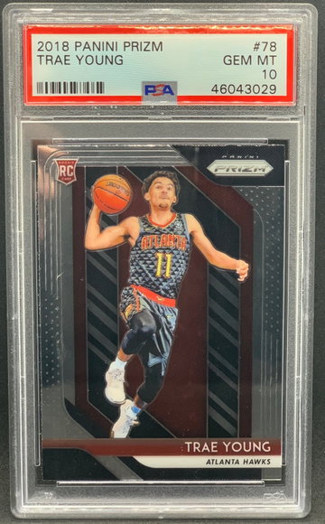 Trae Young 2018 Panini Prizm #78 Rookie PSA 10
