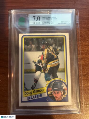 1984-85 O-Pee-Chee Doug Gilmour Rookie MNT 7
