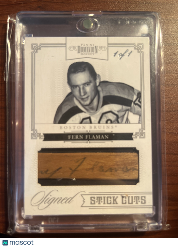 2011-12 Panini Dominion Fern Flaman #9 Stick Memorabilia Insert