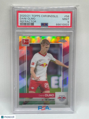 2020 Topps Chrome Bundesliga Dani Olmo #56 Refractor PSA 9