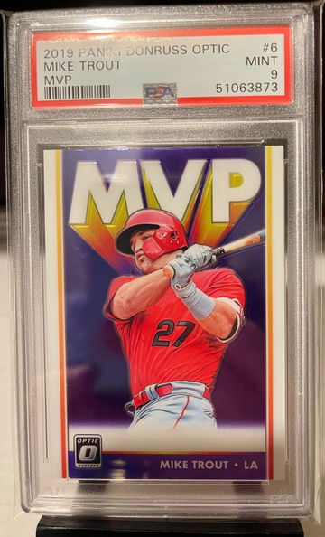 2018 Panini Donruss Optic Mike Trout MVP PSA 9