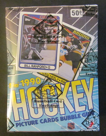 1990-91 Topps Hockey Wax Box BBCE Authenticated FASC