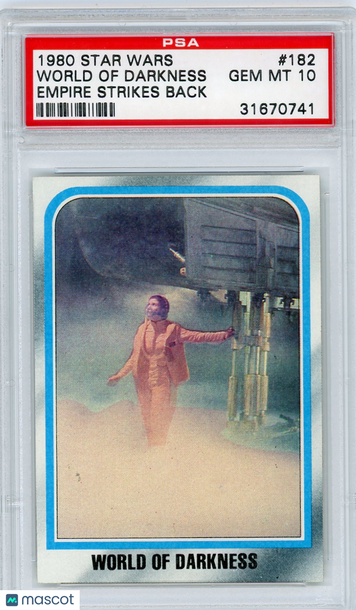 1980 Star Wars Empire Strikes Back World Of Darkness #182 PSA 10