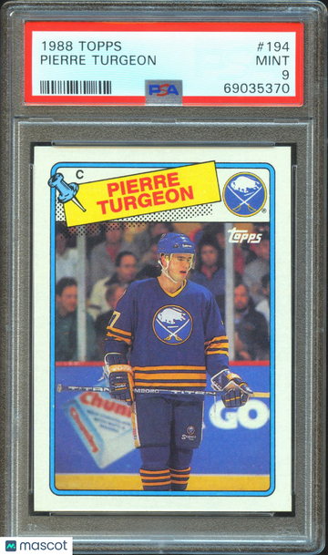 1988 Topps Pierre Turgeon #194 PSA 9