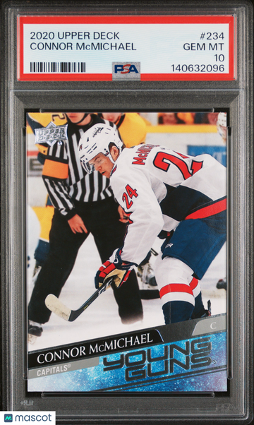 2020-21 Upper Deck Connor Mcmichael #234 Young Guns Rookie PSA 10