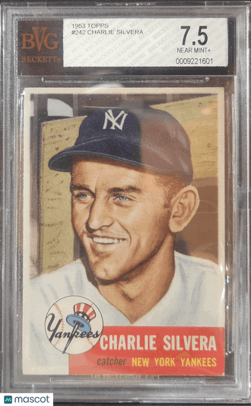 1953 Topps Charlie Silvera #242 BVG 7.5