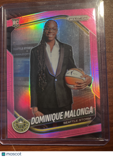 2025 Panini WNBA Prizm Basketball Dominique Malonga #144 Prizm Parallel/Variety Rookie