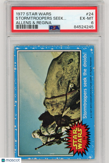 1977 Star Wars Allens & Regina Stormtroopers Seek.. . #24 PSA 6