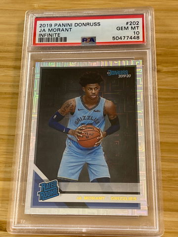 2019 Panini Donruss Ja Morant Rated Rookie Infinite PSA 10