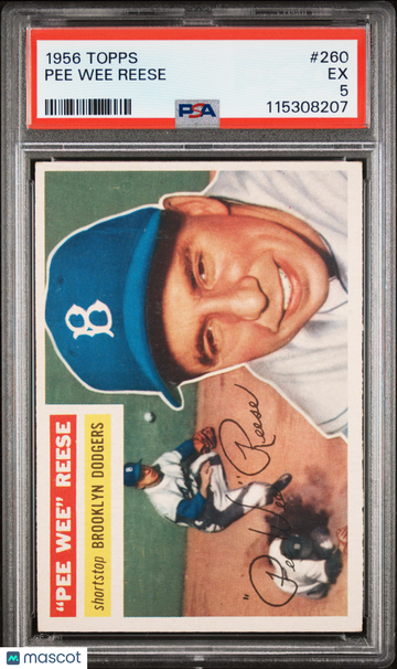 1956 Topps Pee Wee Reese #260 PSA 5